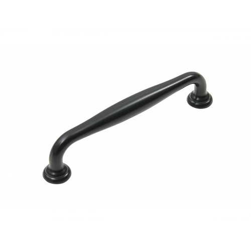 Ручка скоба мебельная URSULA RS433BL.4 BL Матовый черный 96