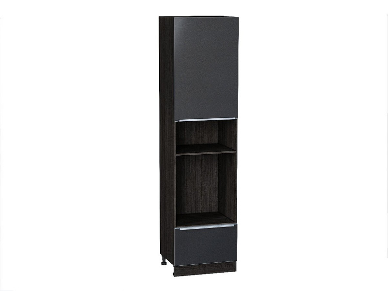 2336*600* Шкаф пенал с 1-ой дверцей и ящиком под технику Фьюжн Anthracite Graphite